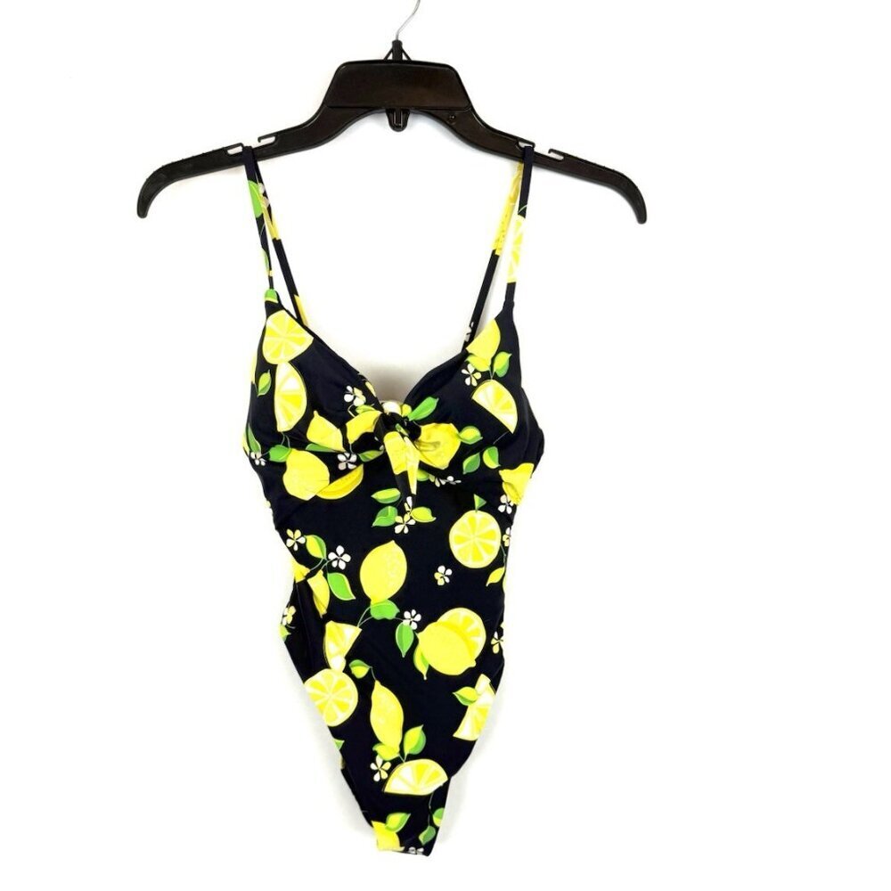 Trina Turk Women’s Navy/Yellow One Piece Swimsuit Size 2